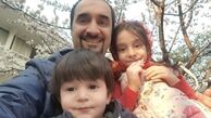 آقای مجری و فرزندانش در شکوفه باران بهاران + عکس