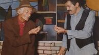مختار سائقی در کنار زنده یاد کیومرث ملک‌مطیعی + عکس