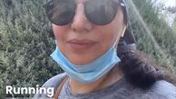 پیاده روی صبحگاهی الهام پاوه نژاد + عکس