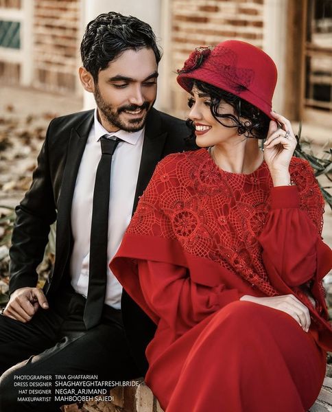 عکس آتلیه ای سیما خضرآبادی و همسرش 