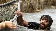 ساعد سهیلی غرق در آب + عکس