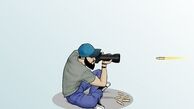 آخرین عکس یک خبرنگار/ کاریکاتور