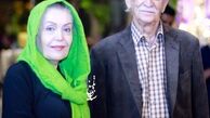 مرحوم داریوش اسدزاده در کنار همسرش + عکس