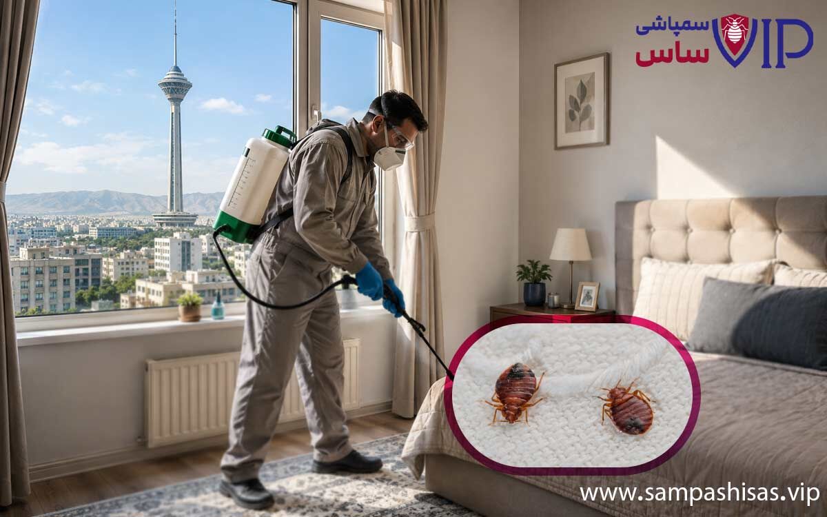 شرکت سمپاشی ساس VIP - با ضمانت کتبی و استفاده از سم ساس خارجی 