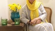 تیپ زرد همسر مختار+عکس