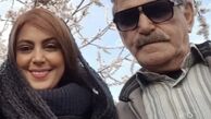 نیلوفر شهیدی در کنار پدرش + عکس