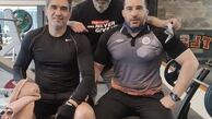 داریوش سلیمی و عابدزاده در باشگاه بدنسازی + عکس