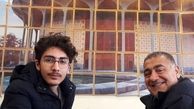 تئاتر بینی آقای بازیگر با پسر جوانش + عکس