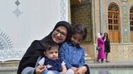 همسر و فرزندان آقای مجری در مکانی تاریخی + عکس