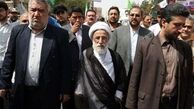 آیت الله جنتی درراهپیمایی روز قدس در قم شرکت کرد
