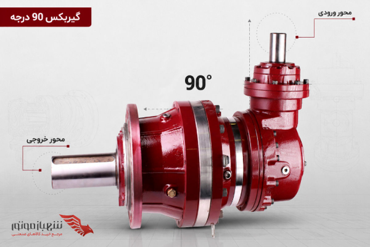 کدام گیربکس برای انتقال توان در زاویه 90 درجه مناسب‌تر است؟ 