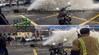 لوله اصلی آب تهران در منطقه ۲ ترکید