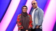 حدیثه تهرانی و همسرش در برنامه تلویزیونی + عکس