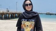 استایل هانیه غلامی در کیش + عکس