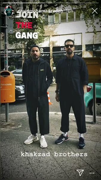تیپ جنجالی نوید محمدزاده و برادران خاکزاد + عکس