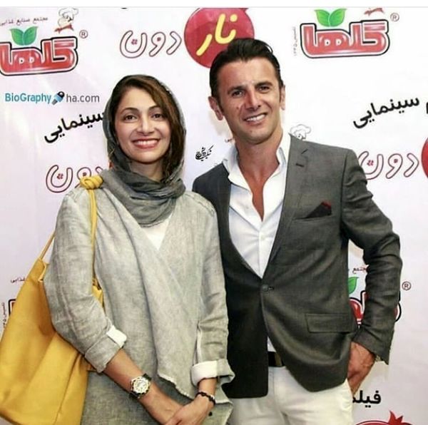 تیپ امین حیایی و‌ نیلوفر خوش خلق در یک مراسم+ عکس