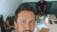 شاهرخ استخری و دوستش در محل کارش + عکس