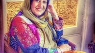لباس پر رنگ و نقش خانم بازیگر + عکس