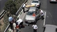 راننده حواس پرت عابر پیاده را زیر گرفت 