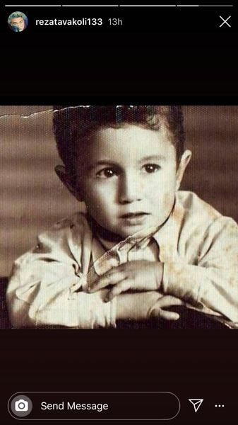 رضا توکلی در کودکی + عکس