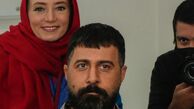 سحر ولدبیگی و هومن حاجی عبداللهی در پشت صحنه سریال خوشنام + عکس