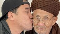 خداداد عزیزی و پدرش + عکس