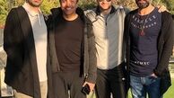 مجری ممنوع التصویر در میان دوستان بازیگرش