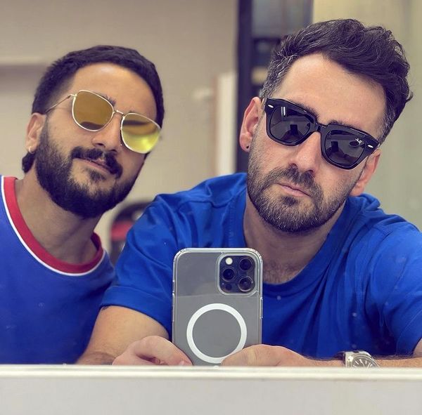 تیپ استقلالی نیما شعبان نژاد در کنار دوستش + عکس