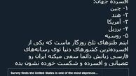 توئیتر::افسرده‌ترین کشور جهان!