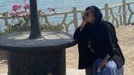 تیپ نفیسه روشن در کیش + عکس