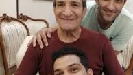 خشایار راد و پسرانش در خانه شان + عکس