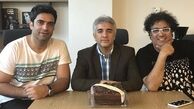 منوچهر هادی در تولد همکارش + عکس