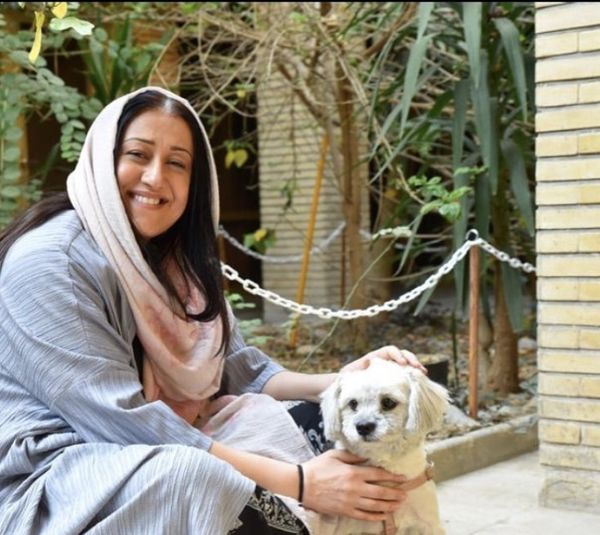 فاطمه هاشمی و سگش + عکس