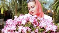 دسته گلی برای بهاره رهنما + عکس