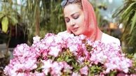 دسته گلی برای بهاره رهنما + عکس