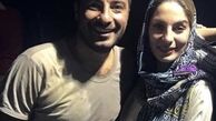 نوید محمدزاده در آغوش خواهرش + عکس