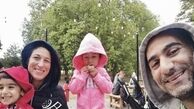 فلامک جنیدی و همسر و فرزندانش + عکس