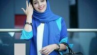 هستی مهدوی با شالی زیبا