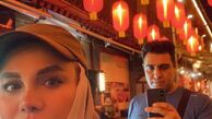 نرگس آبیار و همسرش در سفر + عکس