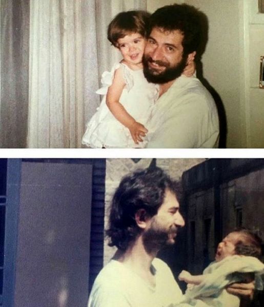 کودکی های ستاره پسیانی در آغوش پدرش + عکس