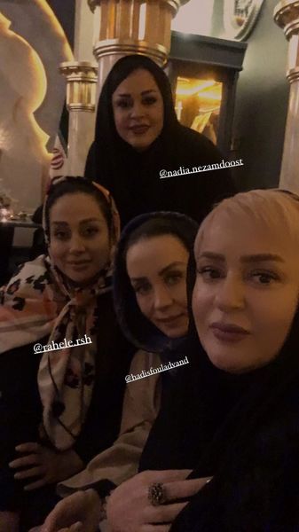 دورهمی نعیمه نظام دوست با دوستانش + عکس