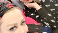 بهاره رهنما و همسفر زیبایش در هواپیما+عکس