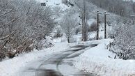 لغزندگی محورهای استان سمنان به دلیل بارش برف و باران