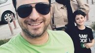 بابک جهانبخش و همسر و پسرش در حال تبخیر شدن!+عکس
