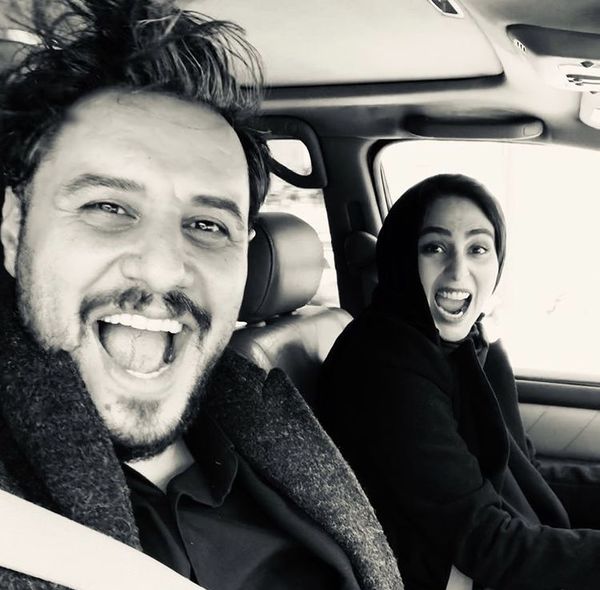 عکس جنجالی جواد عزتی و رعنا آزادی ور در پشت صحنه زخم کاری