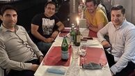 مهدوی کیا و دوستانش در رستوران + عکس