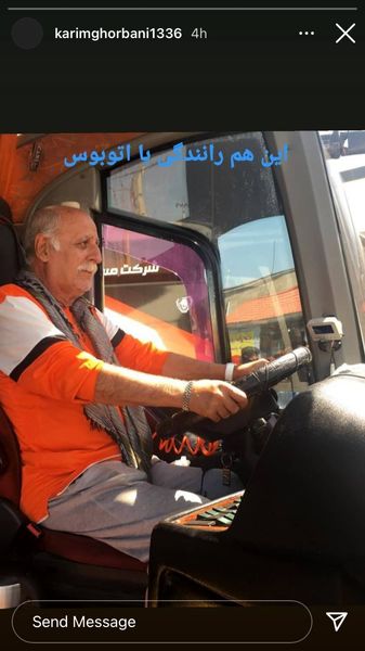بازیگری که راننده اتوبوس شد + عمس