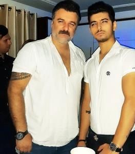 هیکل ورزشی مجید سعیدی و پسرش + عکس