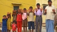 خانواده عجیب ۶۰۰ انگشتی هندی +تصاویر 