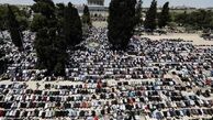 مشارکت بیش از ۳۰ هزار نفر در نماز جمعه مسجد‌الاقصی